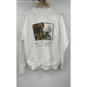 Fruit of the Loom White Run the Reagan 1995 Pullover Crewneck Men's XL Vintage